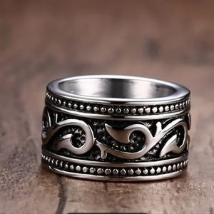Men's Stainless Steel Ring Band Gothic